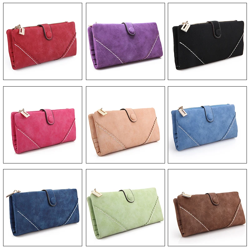 

Wallet Women Scrub Leather Lady Purses Quality Ladies Clutch Wallet Long Small Wallet Coins And Cards Holder 2021 Undefined