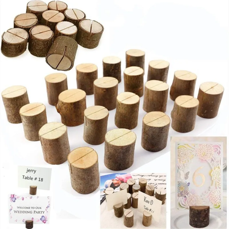 10 шт./лот меню вечерние стойка для приема памятка деревянные украшения