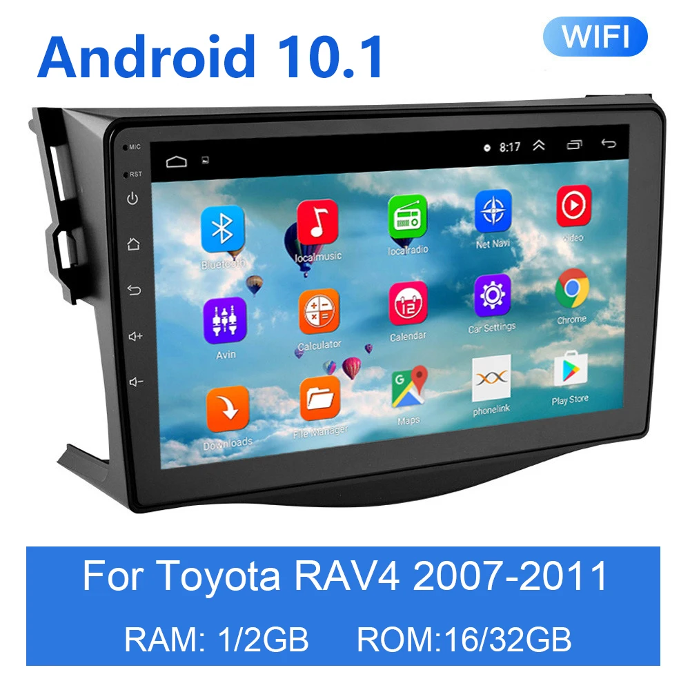 Для Toyota RAV4 Rav 4 2007- 2011 2Din автомобильный Android 10 1 Радио мультимедийный плеер 2 Din
