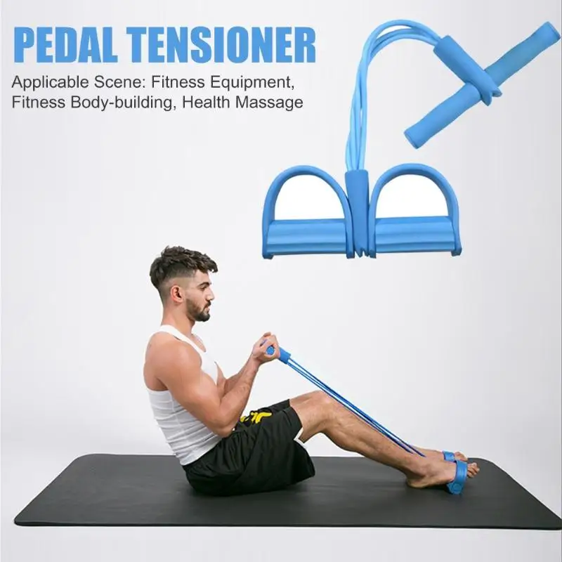 

Multi Function Tension Rope Strong Fitness Resistance Bands Latex Pedal Women Men Sit Up Pull Ropes Yoga Fitness Equipment