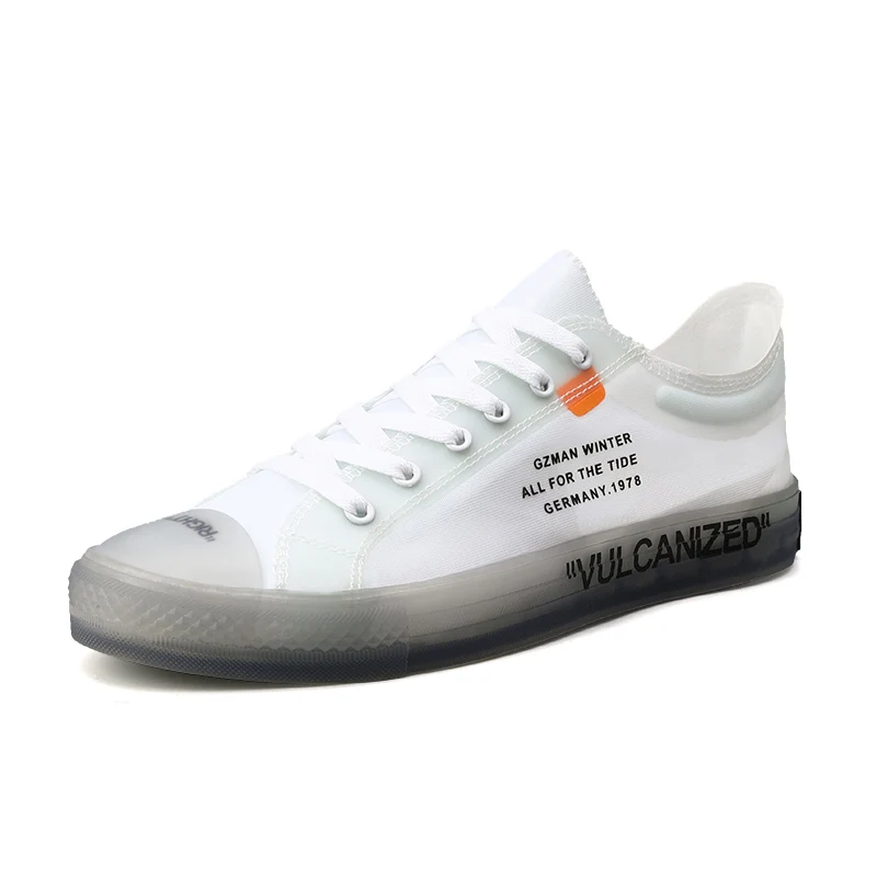 Кеды мужские на шнуровке повседневные холщовые кроссовки дышащие мягкие