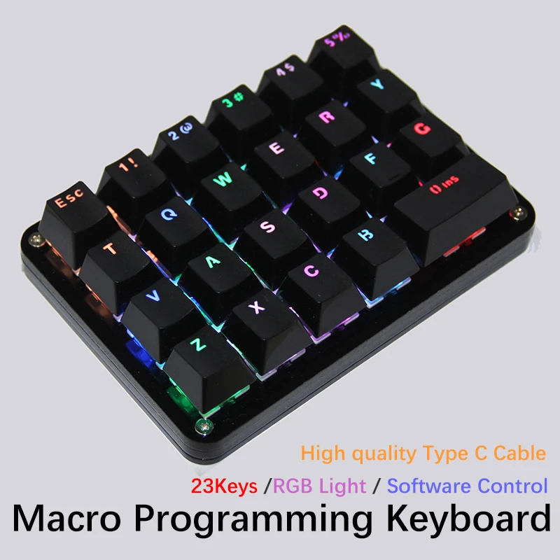 Механическая клавиатура Gateron Cherry Switch программируемая для макросъемки 23 клавиши