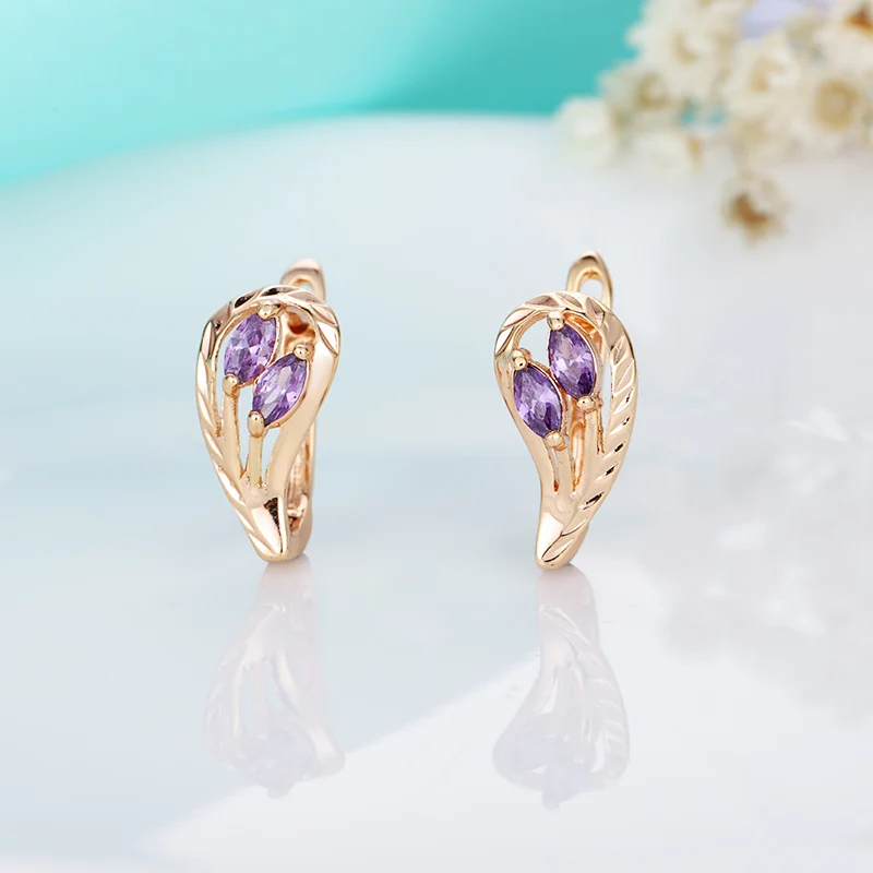 3-gold MAIKALE, модные маленькие серьги-гвоздики для женщин, красные/синие/черные/зеленые/фиолетовые серьги с кубическим цирконием, полые корейские ювелирные изделия с цветком - Окраска металла: 3-gold