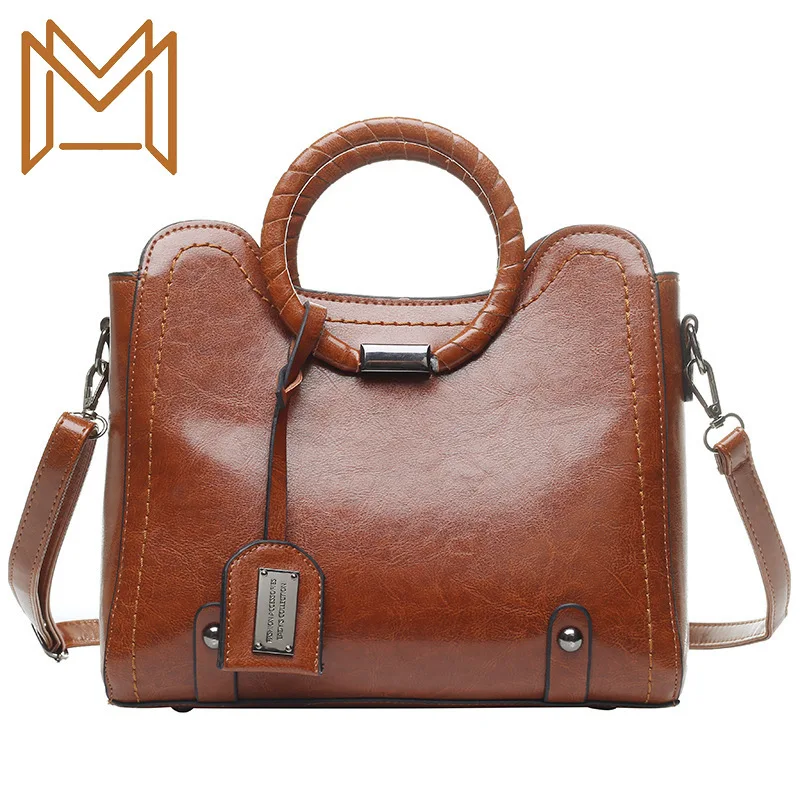 Bag Woman 2019 Package Handbag Leisure Time Layer Skin Single Shoulder Satchel |