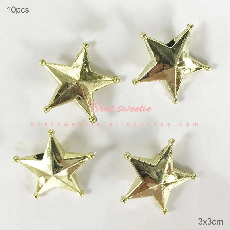 10pc 3cm star Белое золото зеленое сизалевое волокно Мини Рождественская елка Снежный Мороз сосновая елка модель игрушки DIY ремесло настольное украшение рождественские украшения - Цвет: 10pc 3cm star