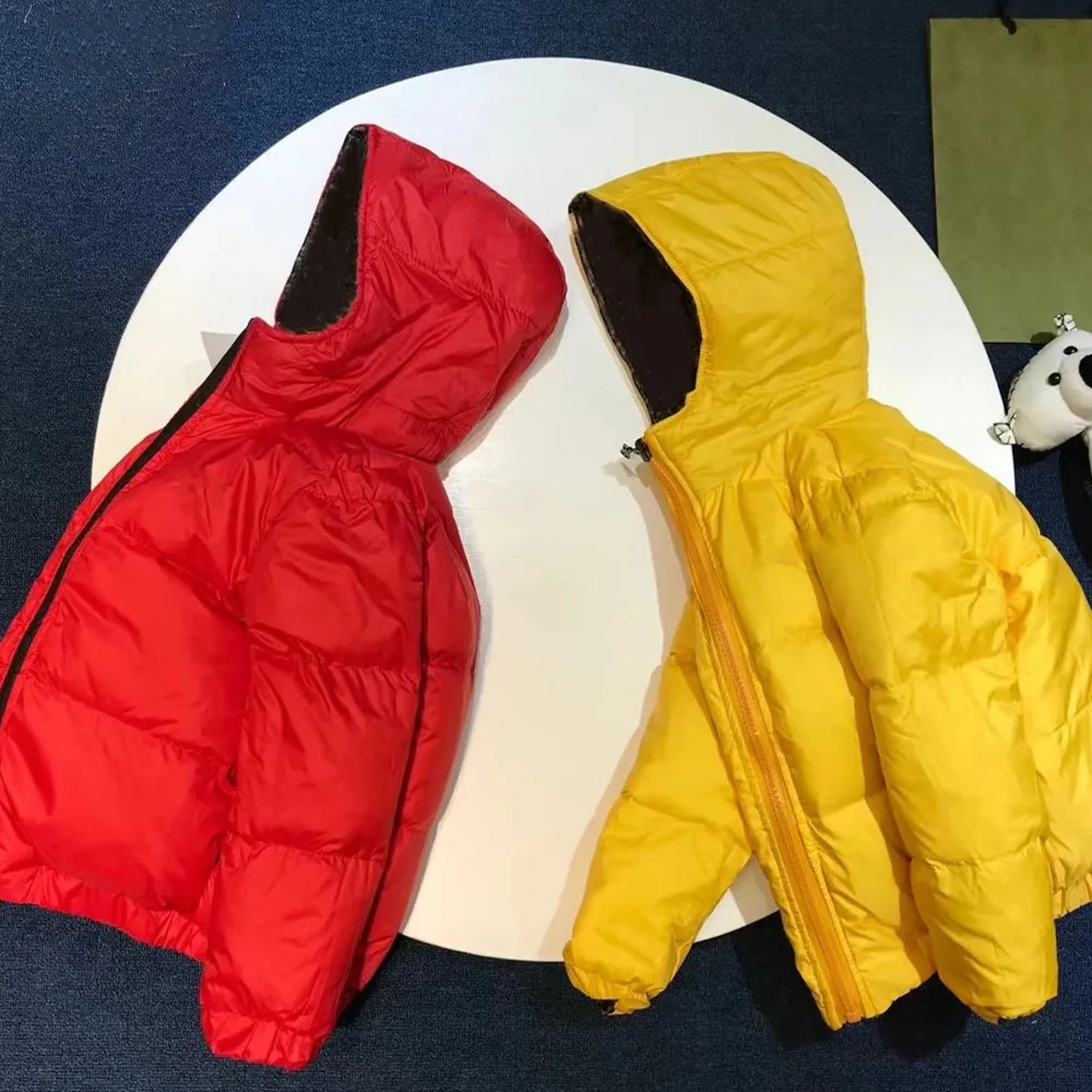 

High-end customized children's clothing winter 2021 men and women with the same hooded down jacket, 90 white duck down, can be w