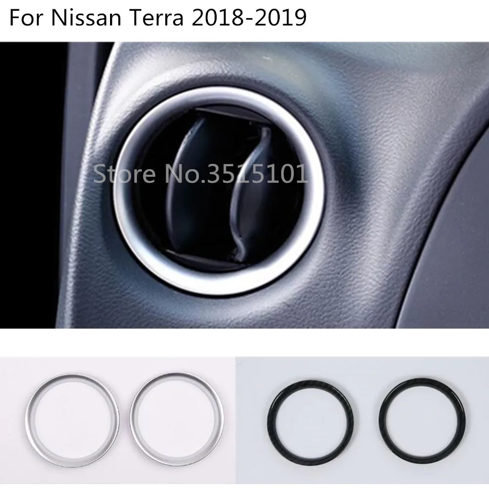 

car garnish cover inner trim inside front middle Air conditioning switch Outlet Vent 2pcs For Nissan Terra 2018 2019 2020