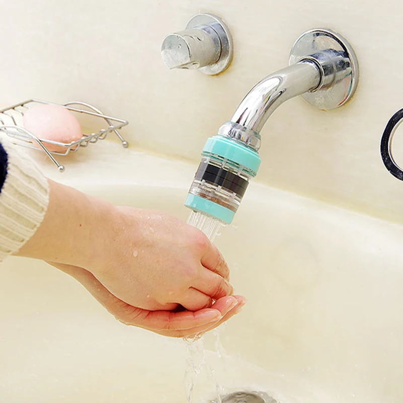 

Pack of 2 Faucet Water Filter Home Kitchen Faucet Tap Water Clean Purifier Filter Cartridge (Random Color)
