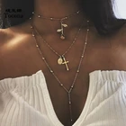 Многослойная длинная цепь Tocona, красивое женское ожерелье, чокер Богородицы 2020, ювелирные изделия 9528