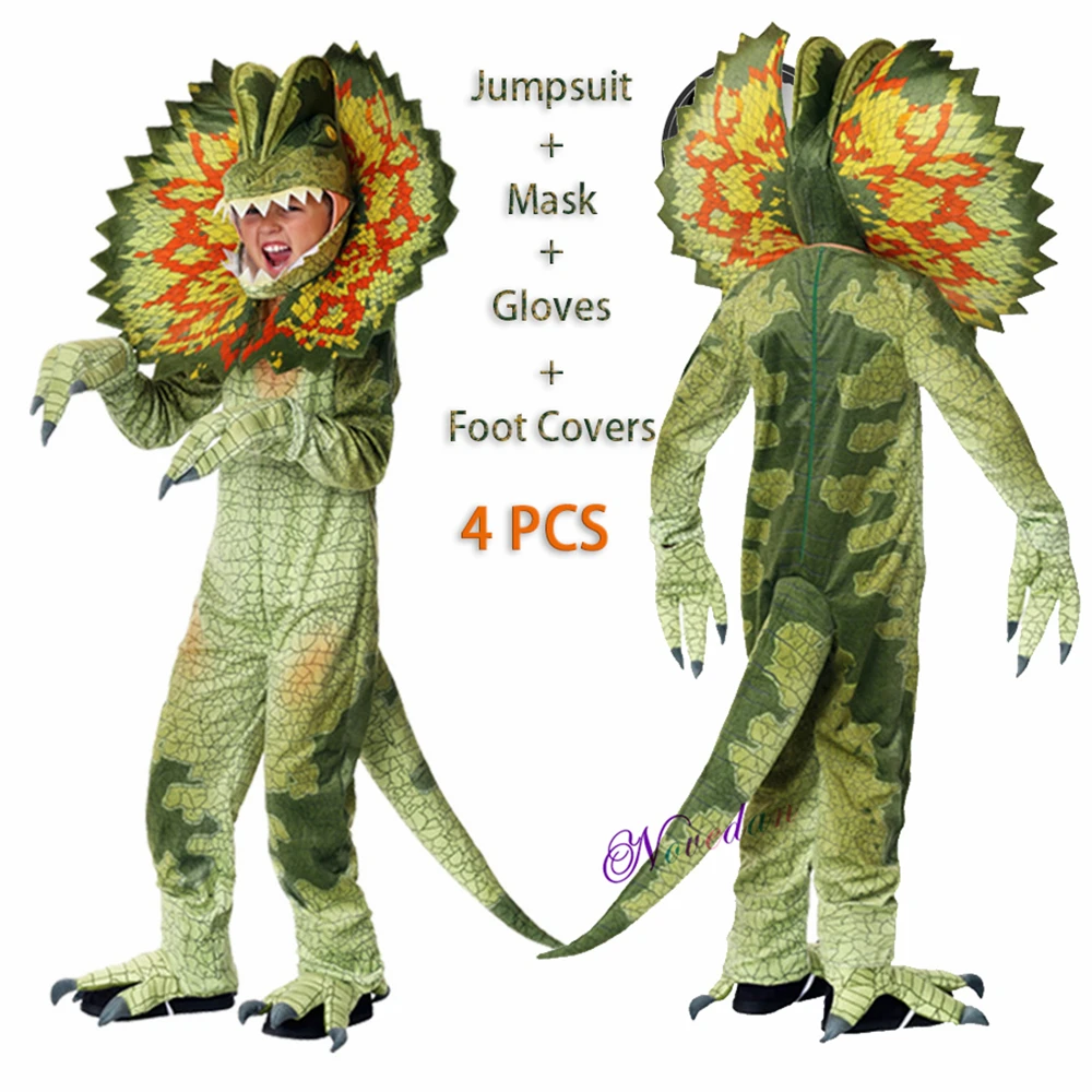 Baby Boys Girls Anime Cosplay Costume T-Rex Dinosaur Costume Child Jumpsuit Suit Halloween Purim Carnival Party Costume For Kids