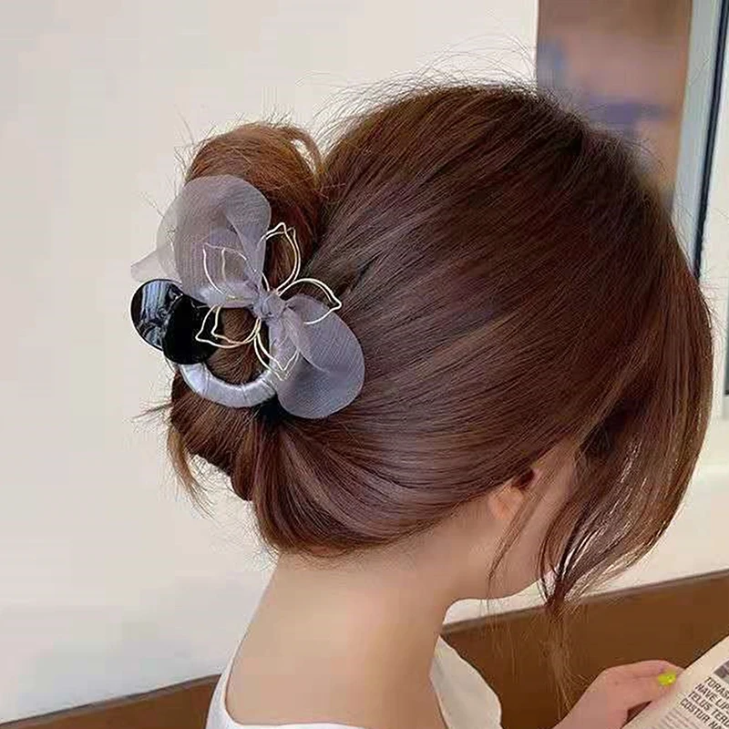 

1 шт., Женский шифоновый аксессуар для волос, с бантом