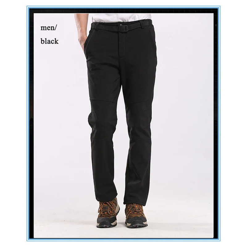 Мужские и женские уличные штаны GLEEGLING флисовые Softshell для рыбалки туризма катания