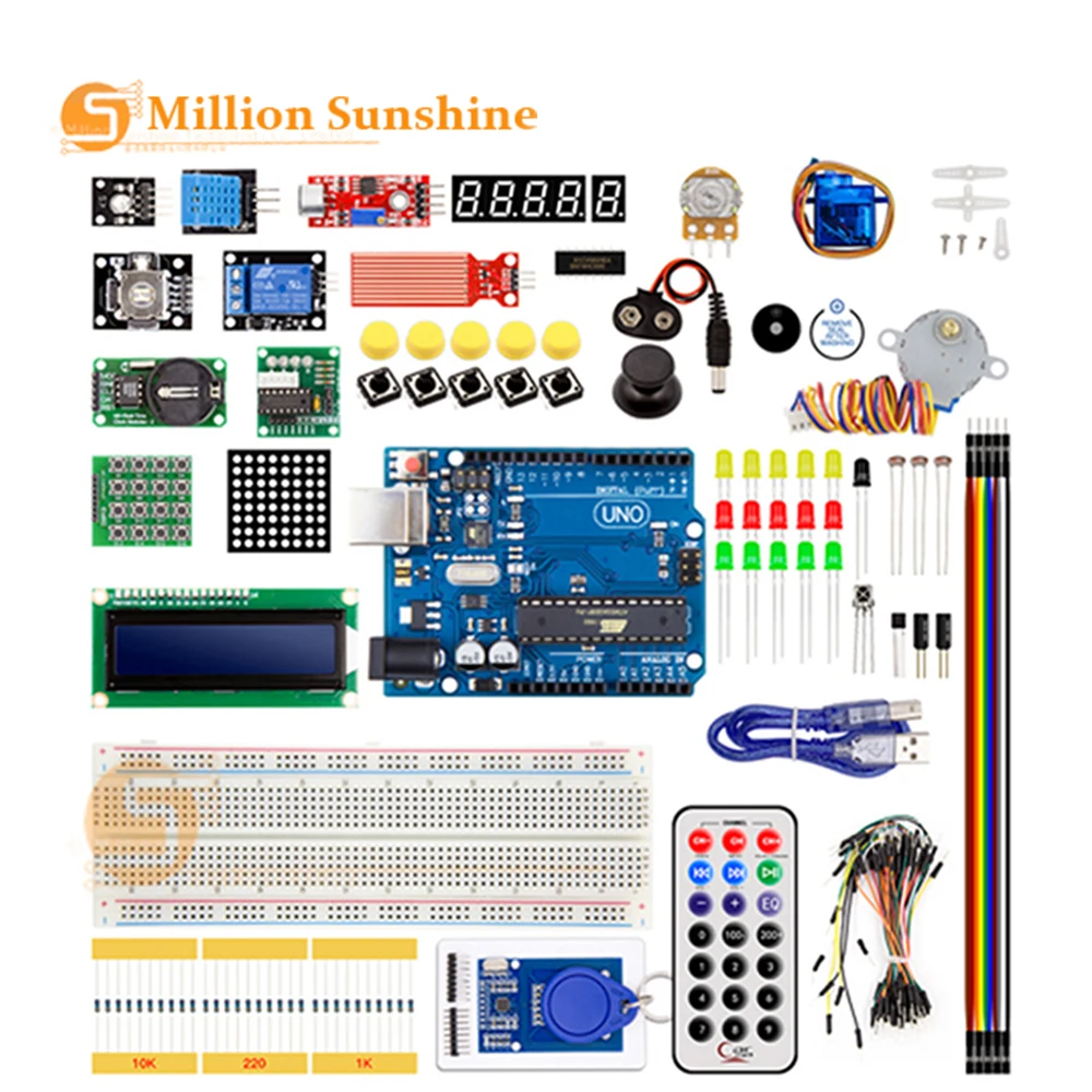 

Стартовый набор для Arduino UNO R3, RFID, обучающий комплект в розничной коробке, EC20