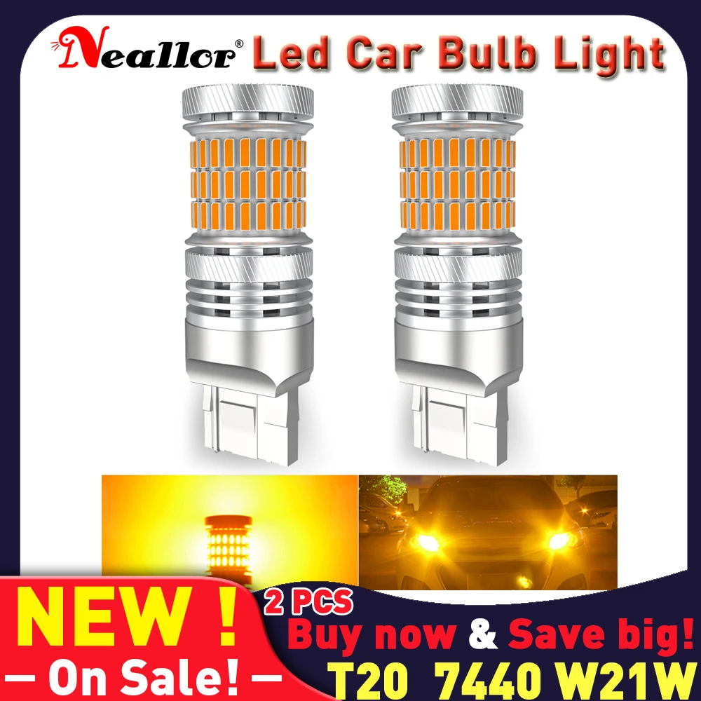 

T20 Led Canbus 7440 P21W Py21w T25 Bulb Car Backup Turn Signal Auto Diode Lamps Brake Reverse Light For Vw Golf 7 4 5 6 gti Mk7