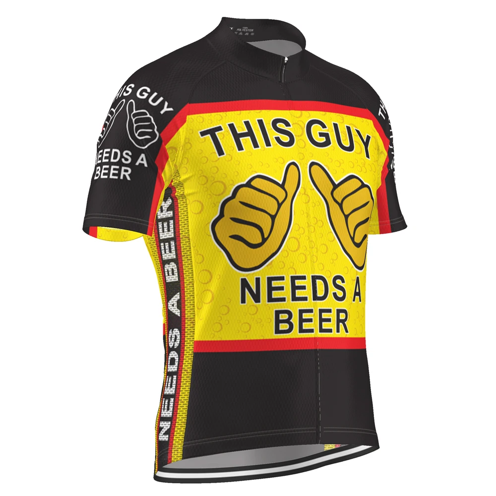 HIRBGOD Men Cycling Jerseys Top Skinsuit Clothing Mountain Bike MTB Breathable Quick-drying Bicycle Clothes TYZ101-01 | Спорт и