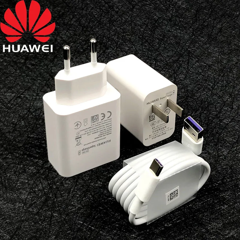 Быстрое зарядное устройство Huawei P40 Pro оригинальное 10 В/4A настенное адаптер Usb 5A Type C