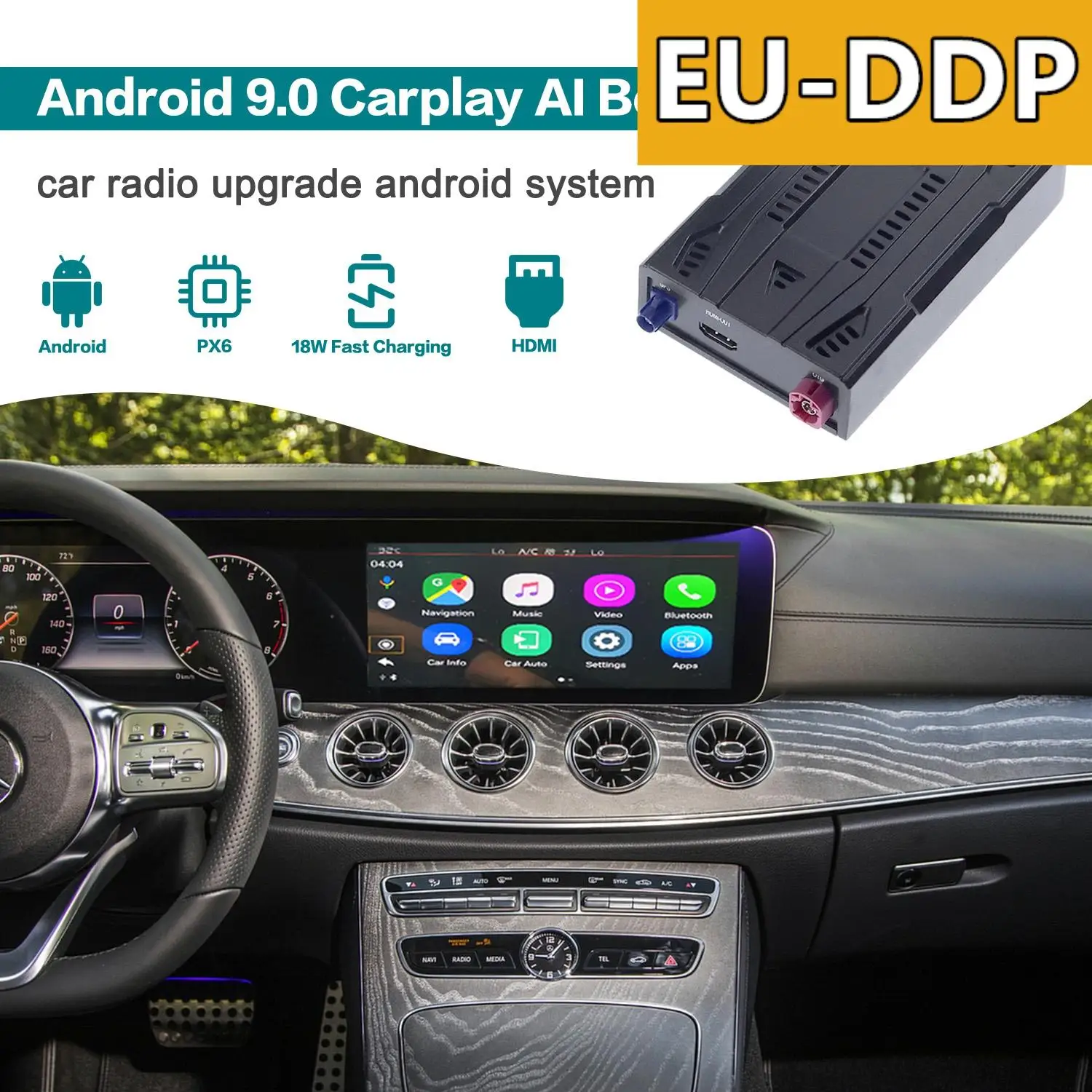 

Carplay Ai Box Radio Upgrade Smart Android For Mercedes Benz CLS 2016-2020 Car Multimedia Player Tv Box Apple Carplay Autoradio