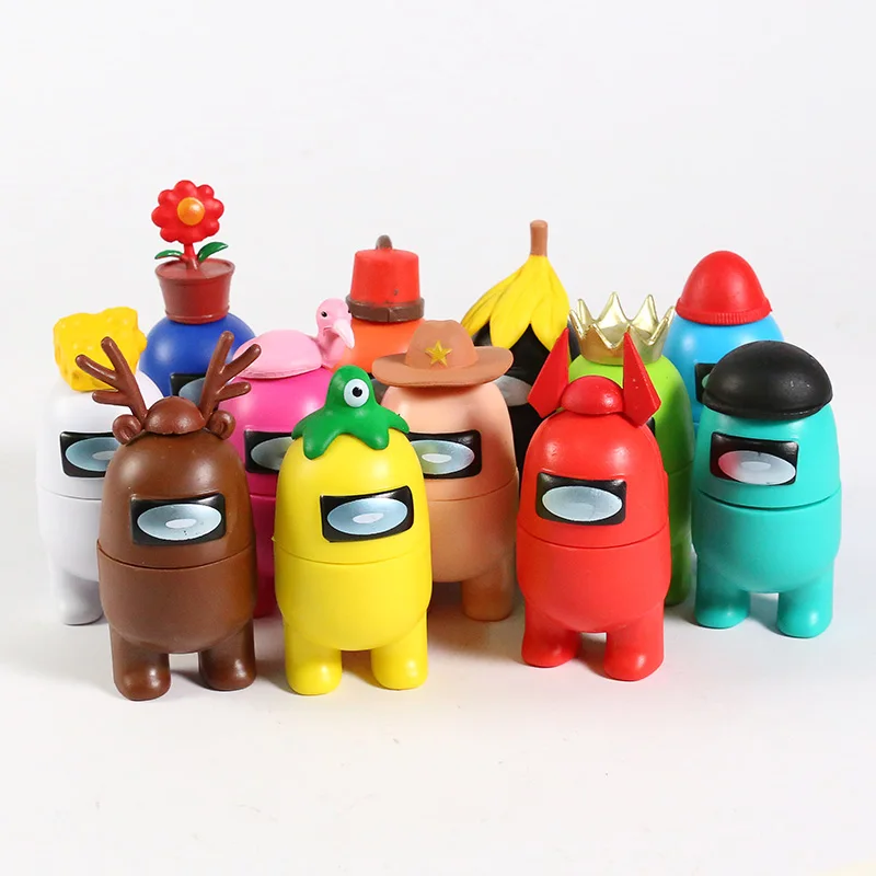 

Hot Game Mini Anime Among Us Figure Model Doll Keychain Action Figurine Toy for Children Kids Birthday Christmas Gifts