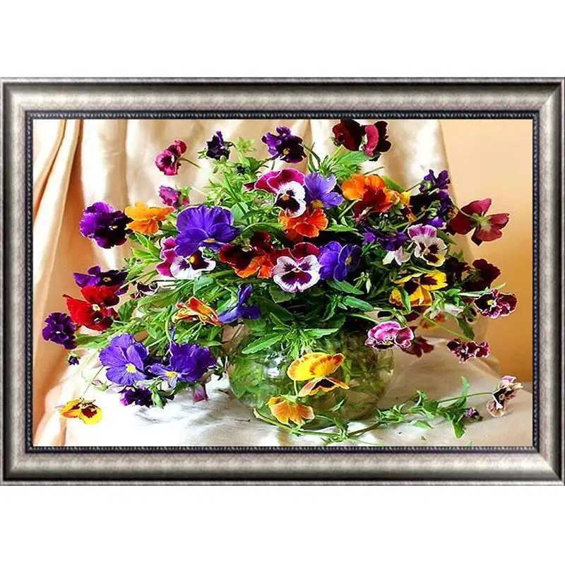 Алмазная картина 5D сделай сам с цветными кристаллами полная вышивка украшение