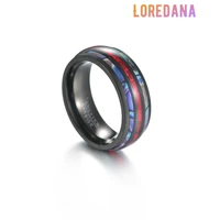 loredana fashionable tungsten steel jewelry with epic refinement multiple colorful world stainless steel rings for men r1075
