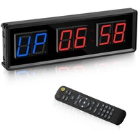 gym timerled interval timer digital countdown wall clock fitness timer1 5inch digits downup clock stopwatch for home