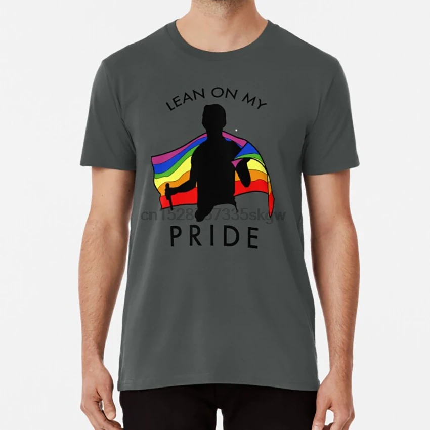 LEAN ON MY PRIDE Футболка pride month топ с хлором josh dun tyler joseph clique skeleton clique|Мужские футболки| |