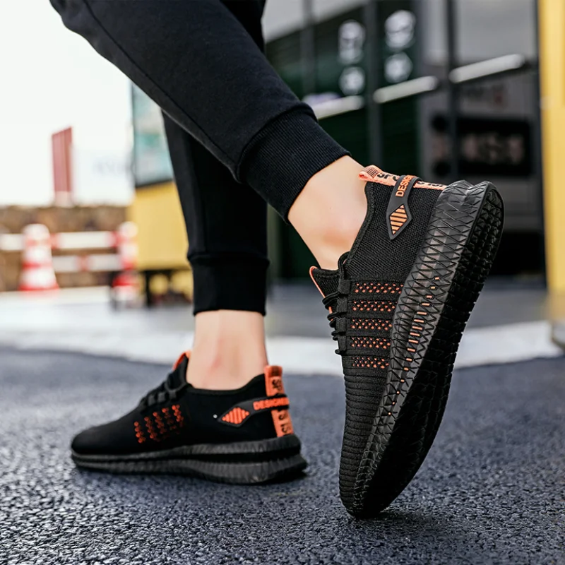 

Men Sneakers Lightweight Men Casual Shoes Breathable Male Footwear Lace Up Walking Sports Shoes Outdoor Casual Tennis Shoes