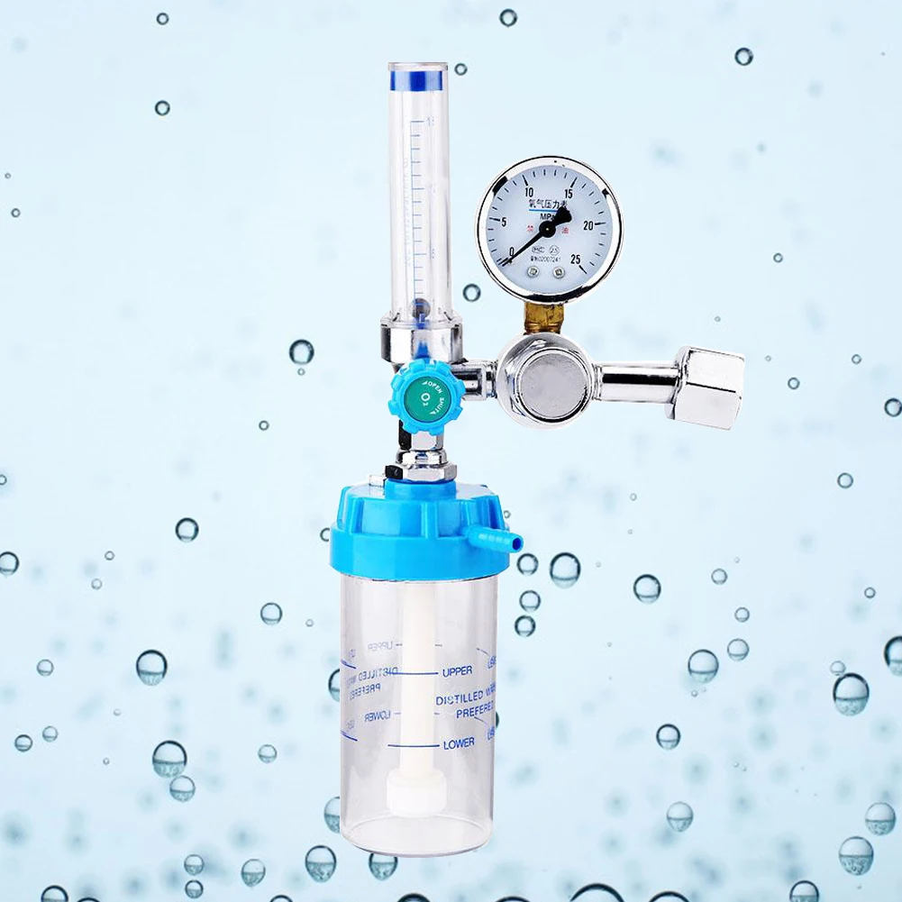 

Oxygen Pressure Regulator Gauge O2 Pressure Reducer Reducing Valve Flow Meter for Inhalator G5/8''Thread Oxygen Inhaler