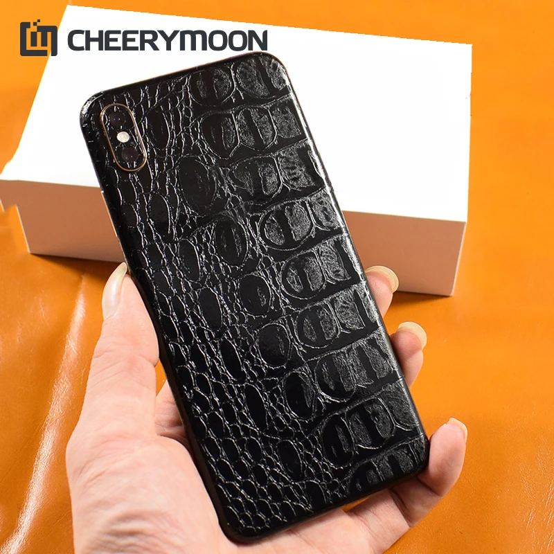 

20 Colors HOT!!CrocoSnakeskin Pattern Decorative For iPhone XS XSMAX X XR MAX 11 12 Pro Max Phone Protector Back Film Stickers