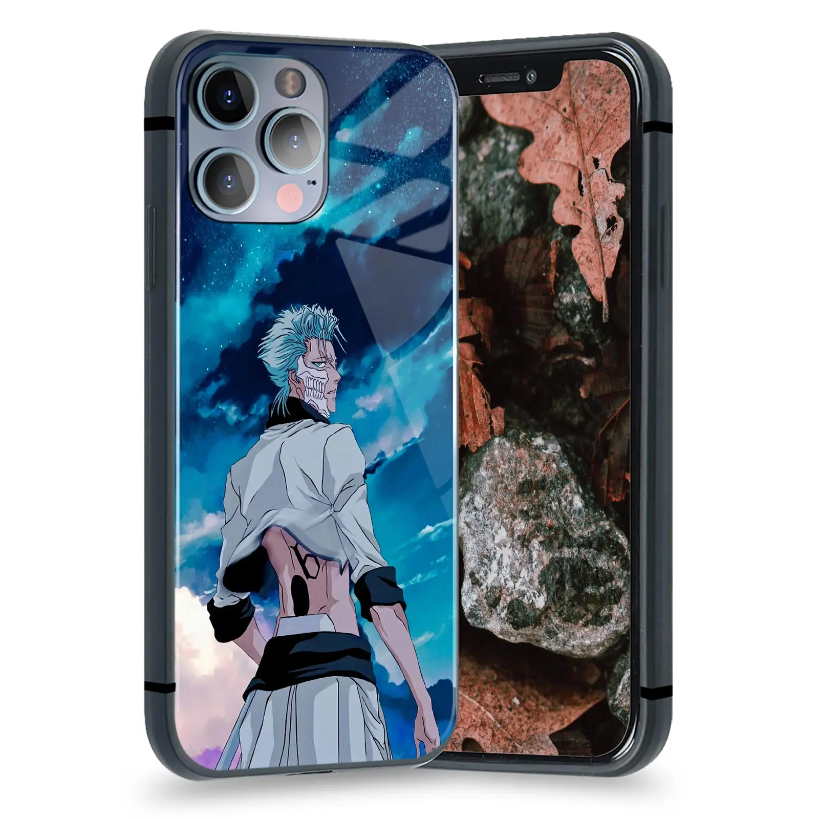 

Grimmjow отбеливающий чехол для телефона с аниме для iPhone 13 12 11 Mini Pro XS Max 6s SE X XR 7 8 Plus, мягкий силиконовый стеклянный чехол