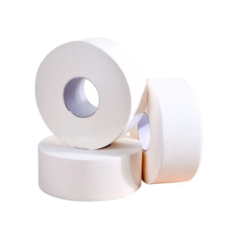 

Jumbo Toilet Rolls Paper 4 Ply Bath Tissues Embossed Thickened Large Hand Towel