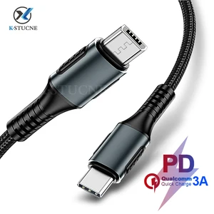 USB-кабель KSTUCNE с разъемами Type-C и Micro-USB, длина 1 м