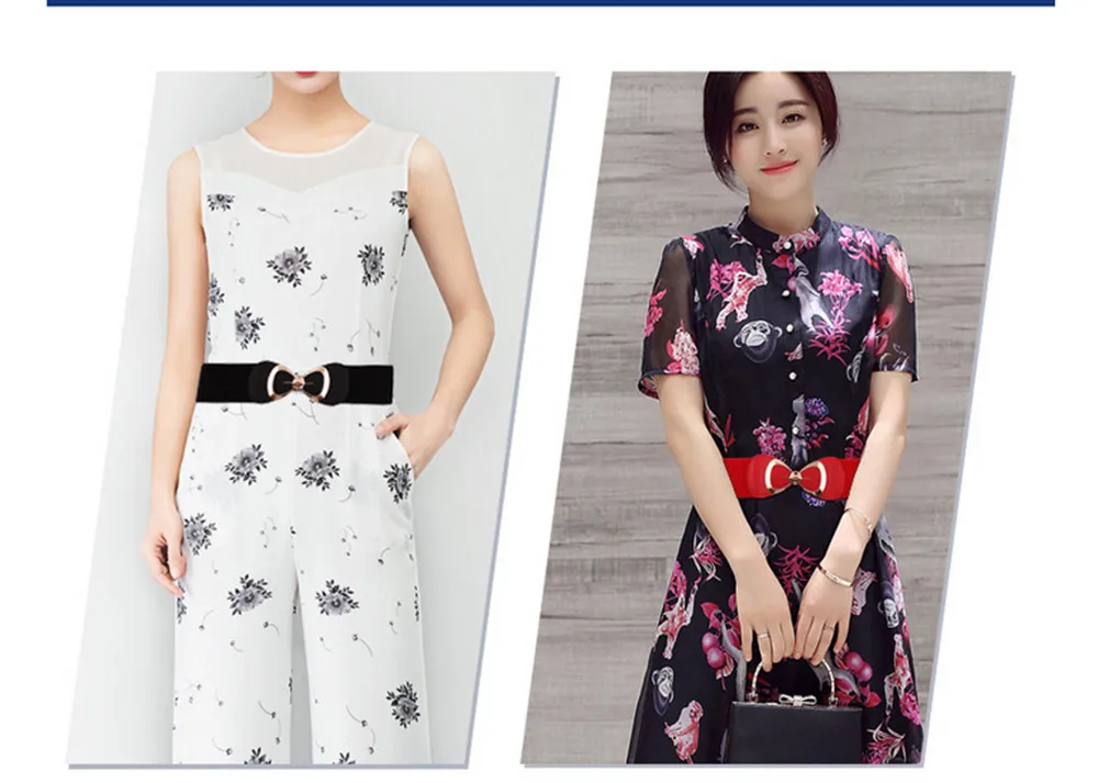 Женский пояс с большим бантом эластичный широкой талией 2020|Женские ремни| |