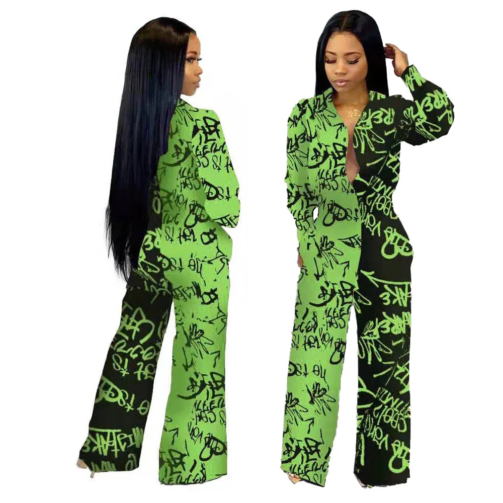 Новинка 2019 африканская одежда осенняя Женская Африканский комбинезон брюки