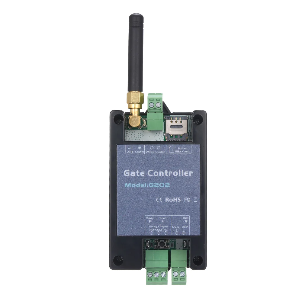 

4G G202 GSM Открыватель ворот дистанционное управление одиночный релейный переключатель для открывания раздвижных ворот гаража (замена RTU5024)