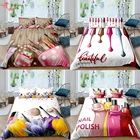 Косметический комплект постельного белья красота девушка макияж пододеяльник для взрослых женщин Модный пододеяльник одинарный двойной Королевский размер одеяло