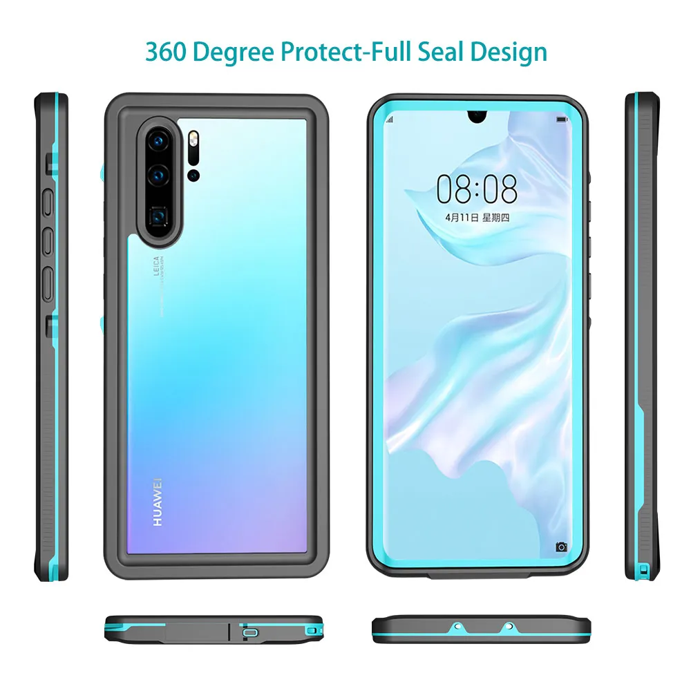 shellbox waterproof phone case for huawei p30 pro p40 lite pro mate 30 20 pro clear silicone 360 full protector underwater cover free global shipping