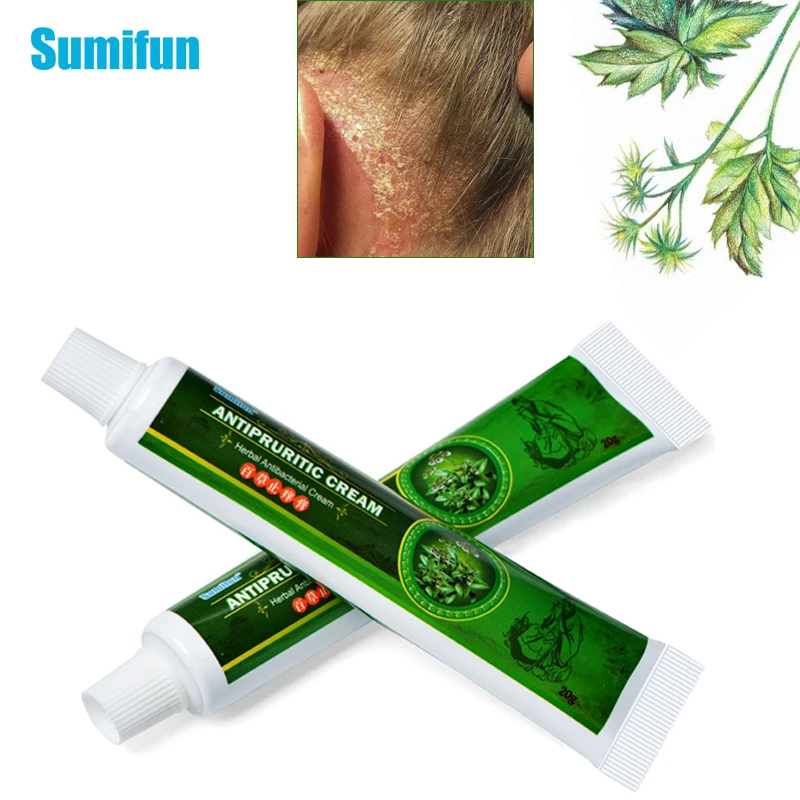 

Sumifun 1/2Pcs Psoriasis Cream Dermatitis Eczema Treatment Anti-Itch Chinese Herbal Skin Care Antibacterial Ointment P1099