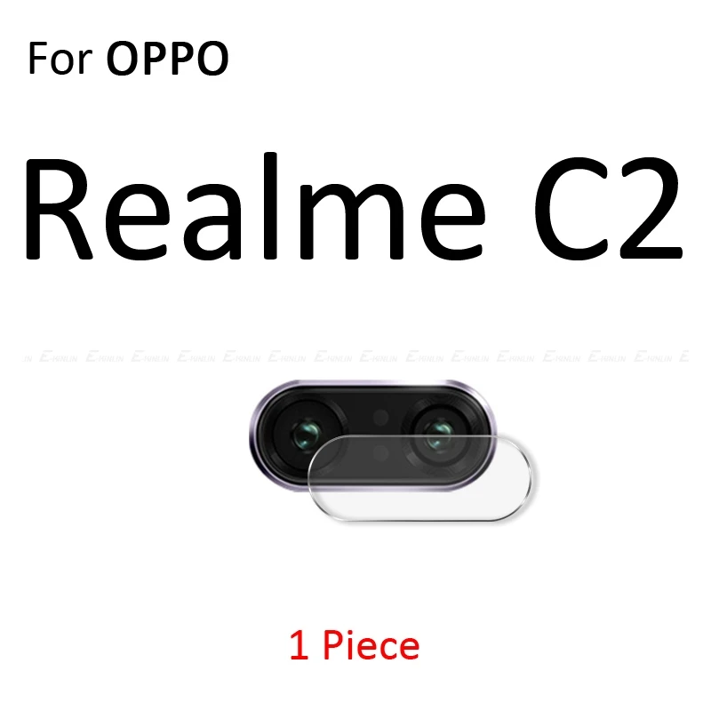 For Realme C2 Прозрачная задняя защитная пленка для объектива камеры OPPO Realme 1 2 3i 3 5S 5 Pro C2 Q XT X2 X Lite из закаленного стекла - Цвет: For Realme C2
