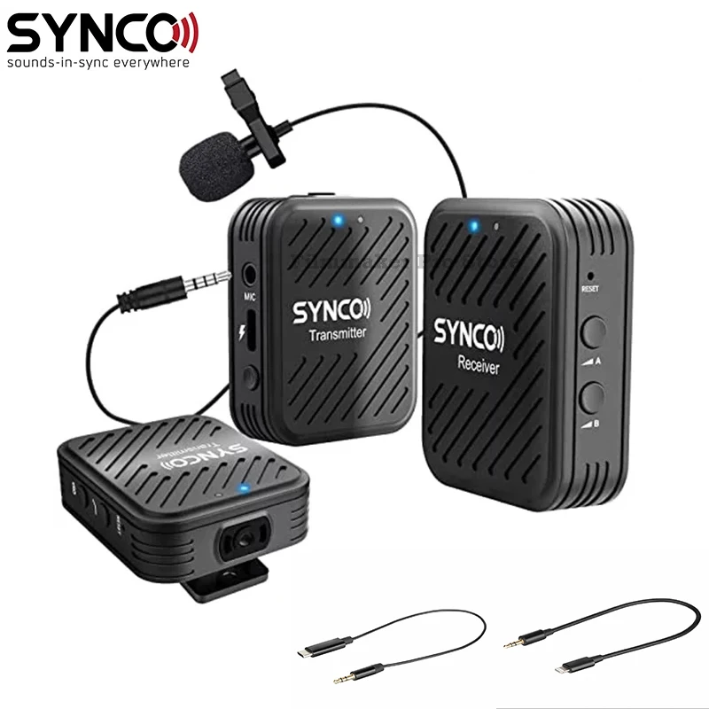 Беспроводной петличный микрофон SYNCO G1 G1A1 G1A2 система для смартфонов ноутбуков DSLR