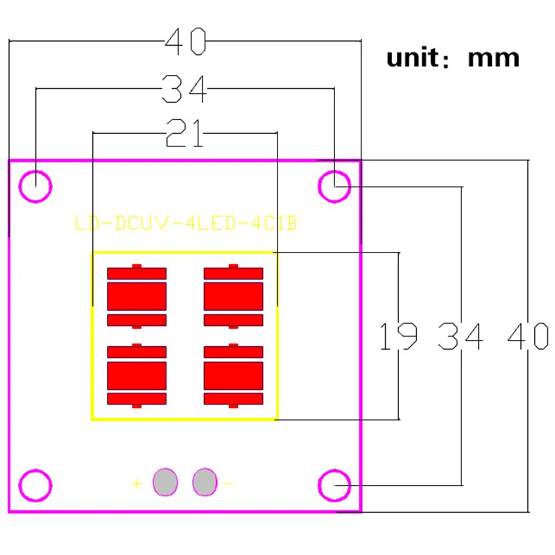 Запчасти для 3D-принтеров 40 Вт УФ-светильник-источник лампы панель + 30