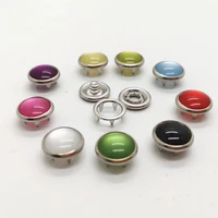 20 sets of environmentally friendly pearl quality 10 mm hollow 8 color metal brass buckle buckle wholesale childrens button