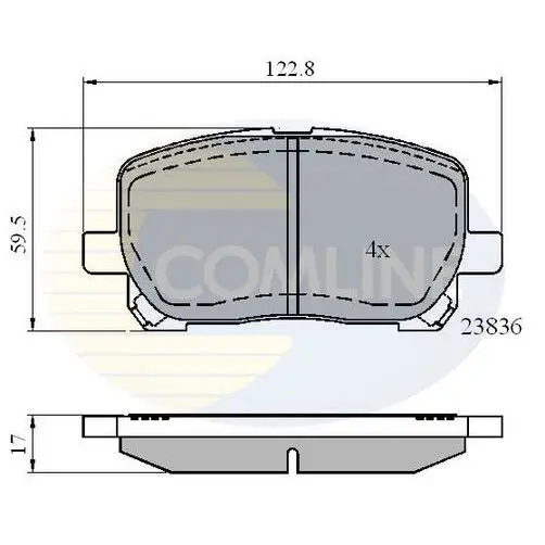 Колодки тормозные дисковые COMLINE CBP01132 | Автомобили и мотоциклы