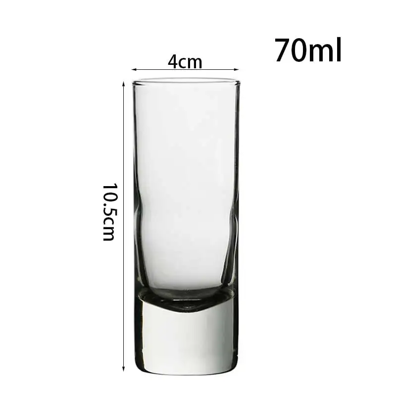 Прямой стеклянный стакан 70 мл бессвинцовый прозрачный бокал для вина дома бара