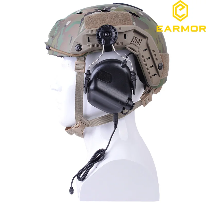 Электронные Наушники для защиты от шума для ARC military helmet треков(Быстрый Шлем