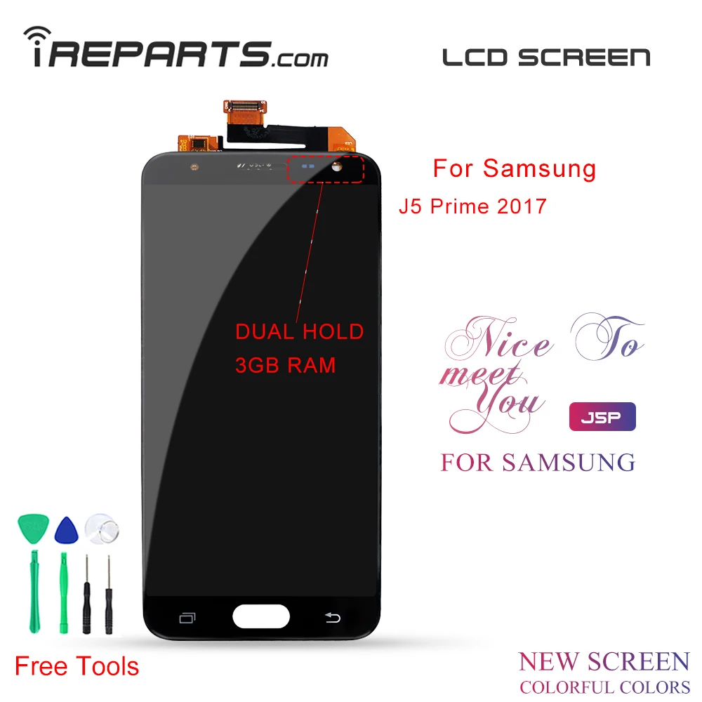 IREPARTS дисплей ЖК для SAMSUNG J5 Prime 2017 сенсорный экран Замена Galaxy J7 SM G571F 5 ''ЖК