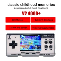 fc3000 handheld game console with 10 formats video gaming console portable game player 3 inch ips screen av out put