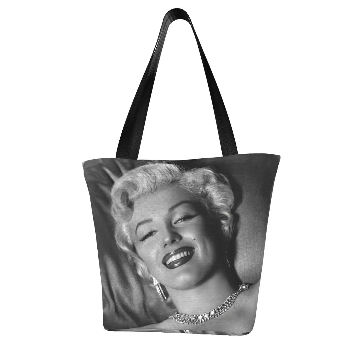 Sexy Marilyn Monroe Shopping Bag Aesthetic Cloth Outdoor Handbag Female Fashion Bags