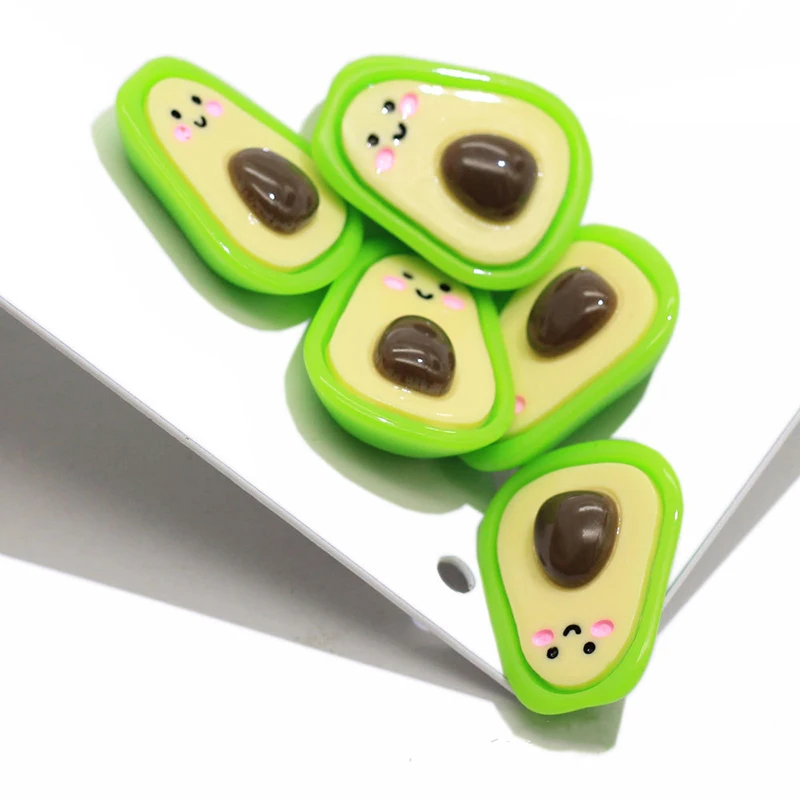 Добавки для слайма Boxi подвески из смолы Набор творчества с авокадо аксессуары