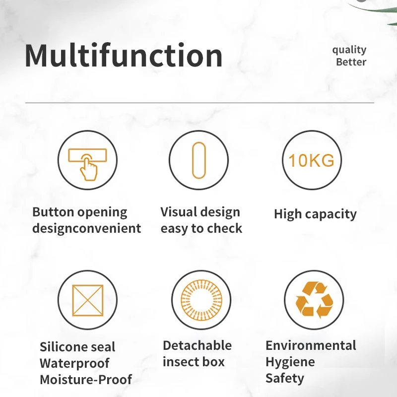 Рисовый ковш риса ящик для хранения зерна Кухня набор ведер защищает от